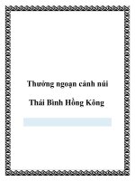Thưởng ngoạn cảnh núi Thái Bình Hồng Kông pot