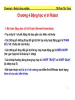 bài giảng động học vị trí robot - ts. phan tấn tùng