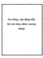 Ăn uống, vận động đẩy lùi cơn đau nhức xương khớp pdf
