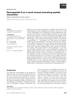 Báo cáo khoa học: Neuropeptide S as a novel arousal promoting peptide transmitter pdf