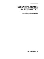 Essential Notes in Psychiatry Edited by Victor Olisah pptx