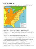 Lịch sử 10 Bài 30