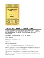 The Abenaki Indians Their Treaties of 1713 & 1717, and a Vocabulary ppt
