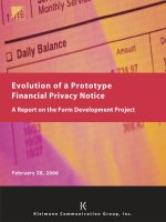 Evolution of a Prototype Financial Privacy Notice: A Report on the Form Development Project pptx