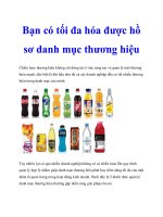 Bạn có tối đa hóa được hồ sơ danh mục thương hiệu pptx