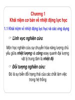 Chương 1: Khái niệm cơ bản về nhiệt động lực học potx