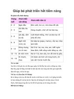 Giúp bé phát triển hết tiềm năng pot