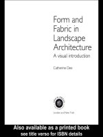 Form and Fabric in Landscape Architecture A visual introduction pot