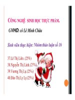 Quá trình sinh tổng hợp SCP tảo Spirulina? pdf