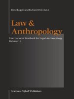 LAW & ANTHROPOLOGY International Yearbook for Legal Anthropology Volume 12 docx