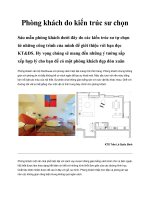 Phòng khách do kiến trúc sư chọn pot