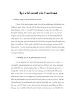 Hạn chế email rác Facebook potx