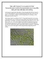 Sản xuất Vitamin E (α-tocopherol) ở tảo Nannochloropsis oculata (Eustigmatophyceae) trong điều kiện giới hạn chất đạm dinh dưỡng docx