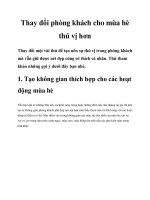 Thay đổi phòng khách cho mùa hè thú vị hơn pot