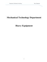 Mechanical Technology Department Heavy Equipment pot