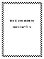 Top 10 thực phẩm cho mái tóc quyến rũ doc