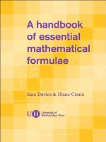 a handbook of essential mathematical formulae