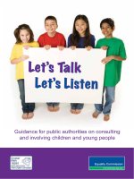 Guidance for public authorities on consulting and involving children and young people pdf
