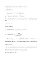 Đề Thi Thử Tốt Nghiệp Toán 2013 - Phần 7 - Đề 13 pdf