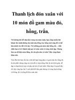 Thanh lịch đón xuân với 10 món đồ gam màu đỏ, hồng, trắng potx