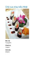 Chả cua chay kiểu Nhật pot