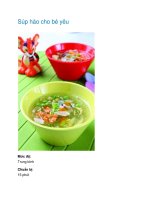 Súp hào cho bé yêu pptx