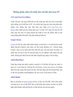 Những phần mềm tốt nhất nên cài khi mới mua PC ppt