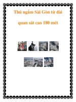 Thú ngắm Sài Gòn từ đài quan sát cao 180 mét pptx