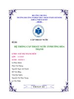 TINH TOAN HE THONG CAP NUOC PHUONG HOA THANH