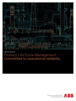 Product Life Cycle Management Committed to operational reliability docx