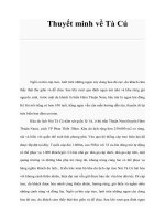 Thuyết minh về Tà Cú docx