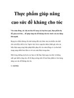 Thực phẩm giúp nâng cao sức đề kháng cho tóc potx