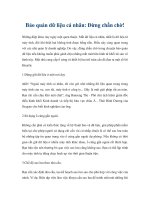 Bảo quản dữ liệu cá nhân: Đừng chần chờ! pdf