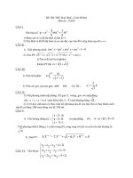 Đề Thi Thử Đại Học Khối A, A1, B,D Toán Học 2013 - Phần 30 - Đề 6 ppt