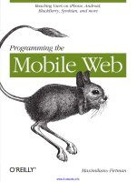 Programming the Mobile Web pptx