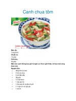 Canh chua tôm pdf