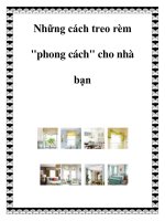 Những cách treo rèm phong cách cho nhà bạn ppt