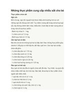 Những thực phẩm cung cấp nhiều sắt cho bé potx