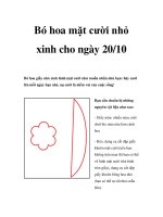 Bó hoa mặt cười nhỏ xinh cho ngày 20/10 pdf
