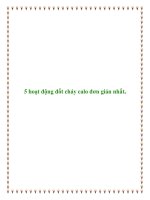 5 hoạt động đốt cháy calo đơn giản nhất. pptx