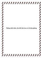 Những kiến thức cần biết khi cho trẻ đi tiêm phòng pptx