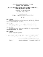 đề thi tốt nghiệp cao đẳng nghề hướng dẫn du lịch môn thi lý thuyết nghề mã đề thi hddl - lt (17)