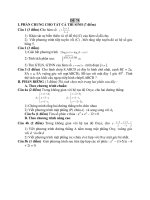 Đề thi thử tốt nghiệp trung học phổ thông - Đề 74 potx