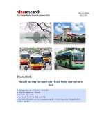 Báo cáo nhanh Mức độ hài lòng của người dân về chất lượng dịch vụ của xe buýt docx