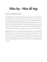 Mùa hạ - Mùa để đẹp doc