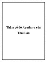 Thăm cố đô Ayuthaya của Thái Lan pptx