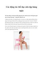 Các động tác thể dục nên tập hàng ngày doc