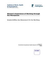 Women’s Experience of Working through the Menopause doc