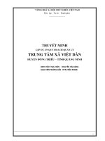 Lập dự án quy hoạch quản lý trung tâm xã Việt Dân huyện Đông Triều - tỉnh Quảng NinhLập dự án quy hoạch quản lý trung tâm xã Việt Dân huyện Đông Triều - tỉnh Quảng Ninh