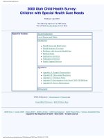 2000 Utah Child Health Survey: Children with Special Health Care Needs pptx